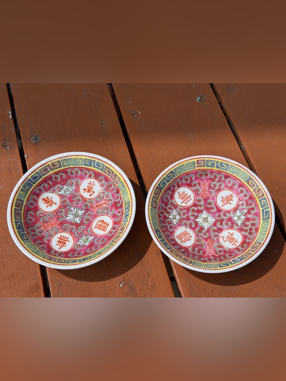 Two Jingdezhen porcelain sauce bowls